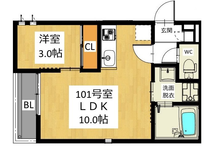 Grandtic Room`s 白金（グランティックルームズ白金） 間取図