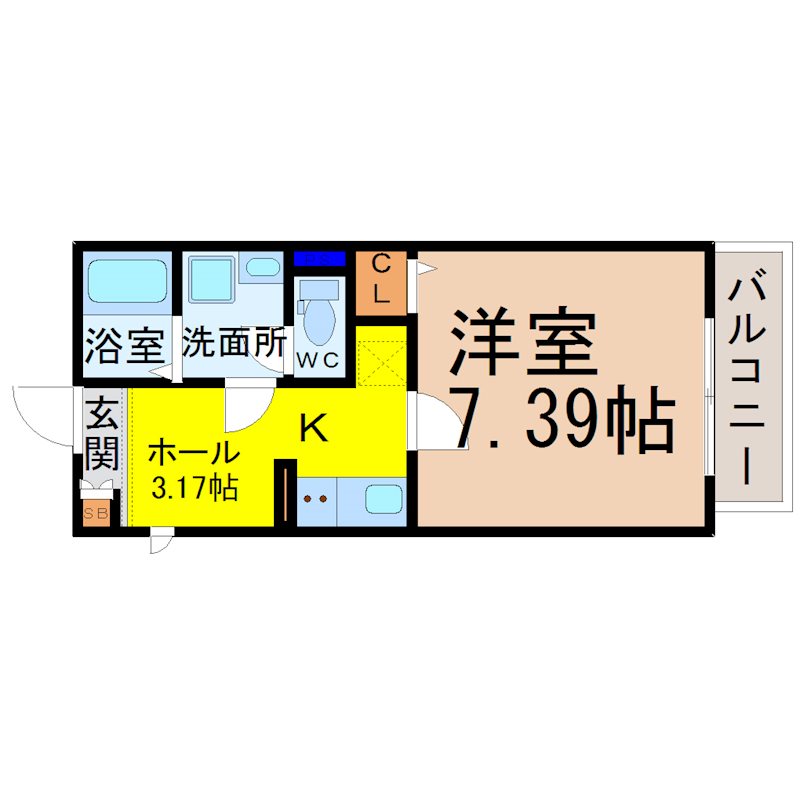 Gallery庄内通（ギャラリー庄内通） 間取図　Wi-Fi無料