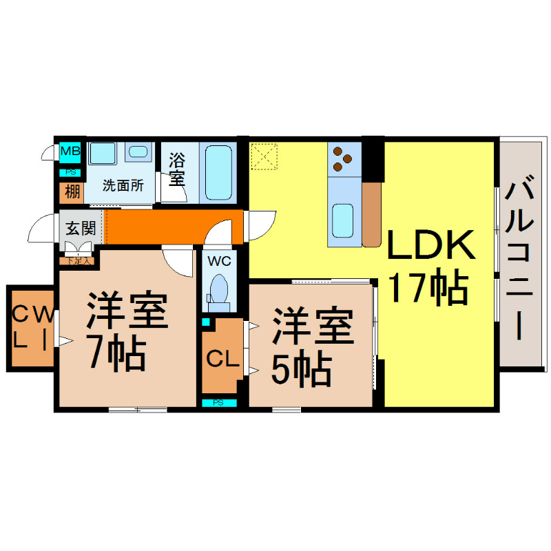 ＥｉｎｓＢｅｒｇ（アインスベルグ） 間取り　オートロック付　防犯カメラ付　光インターネット無料