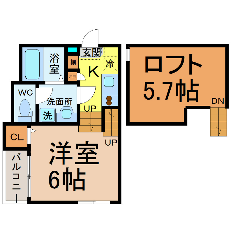 グランディール大宝 間取図　