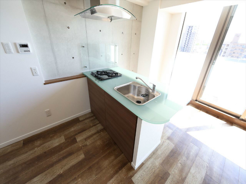 ＩＺ－Ｒｅｓｉｄｅｎｃｅ カウンターキッチン（ガス2口）冷蔵庫・レンジ等ご用意できます
