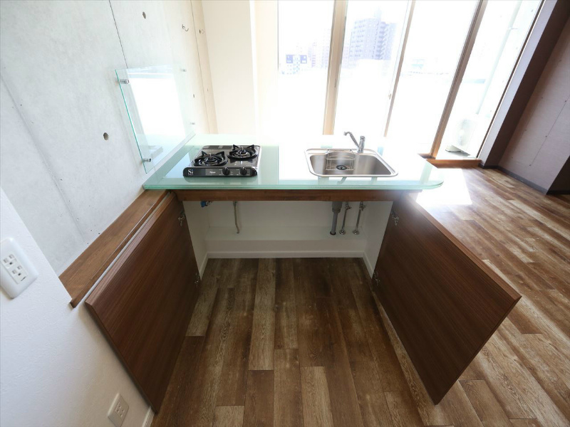 ＩＺ－Ｒｅｓｉｄｅｎｃｅ システムキッチン（ガス2口コンロ付）カウンターキッチン