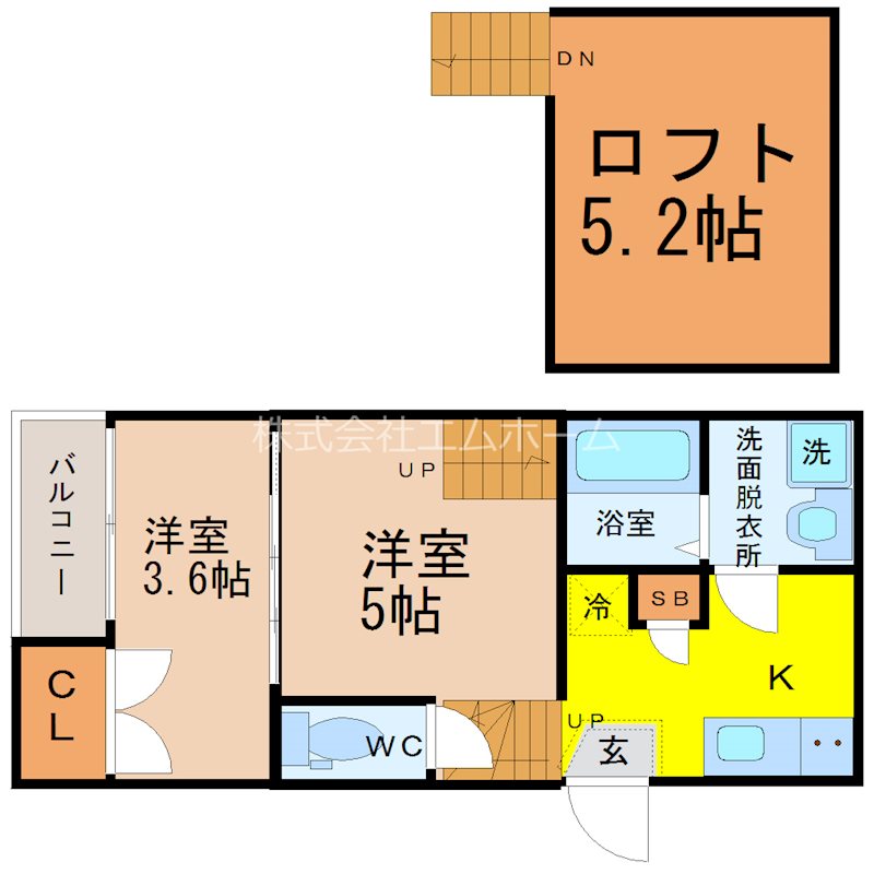 オリジン平安通 間取図