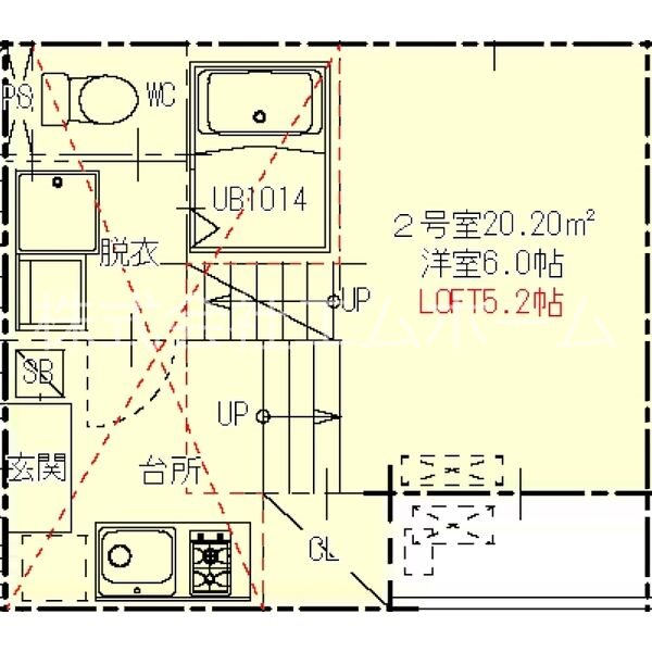 ハーモニーテラス伝馬Ⅲ 間取図
