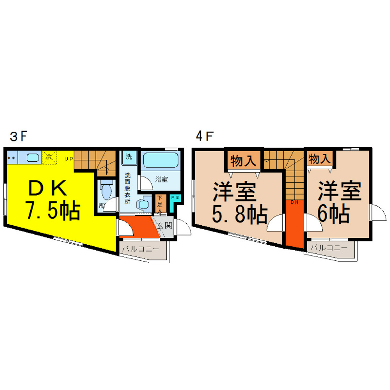 crossR名駅（クロスアール名駅） 間取図