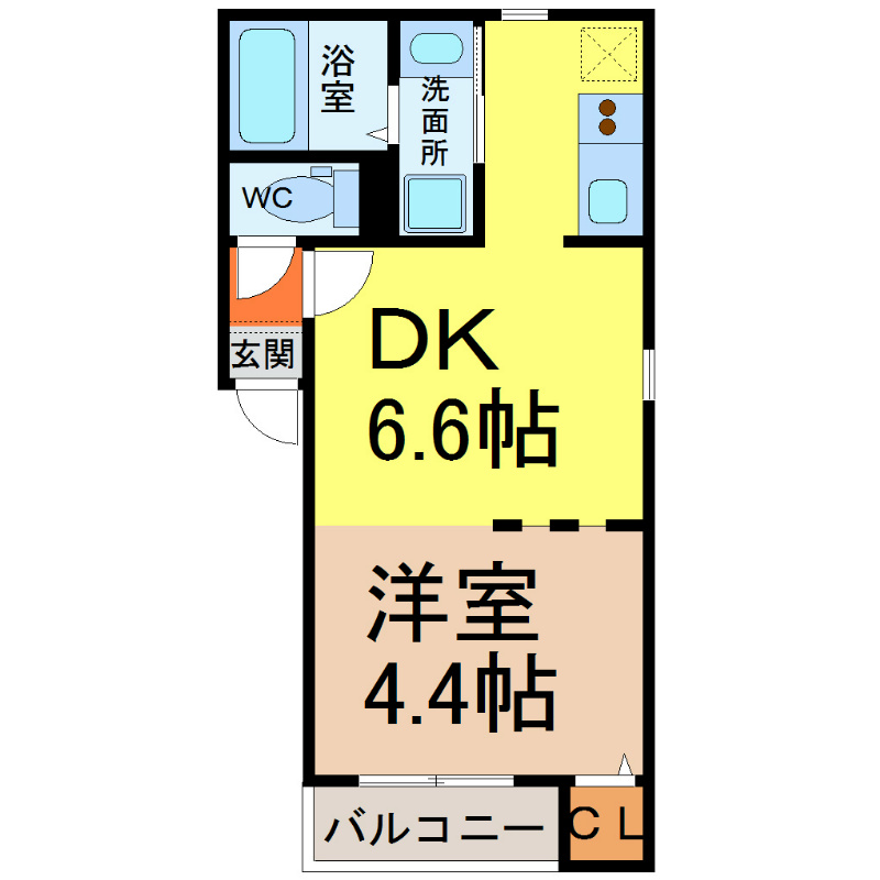 グランコンフォール米野III 間取図