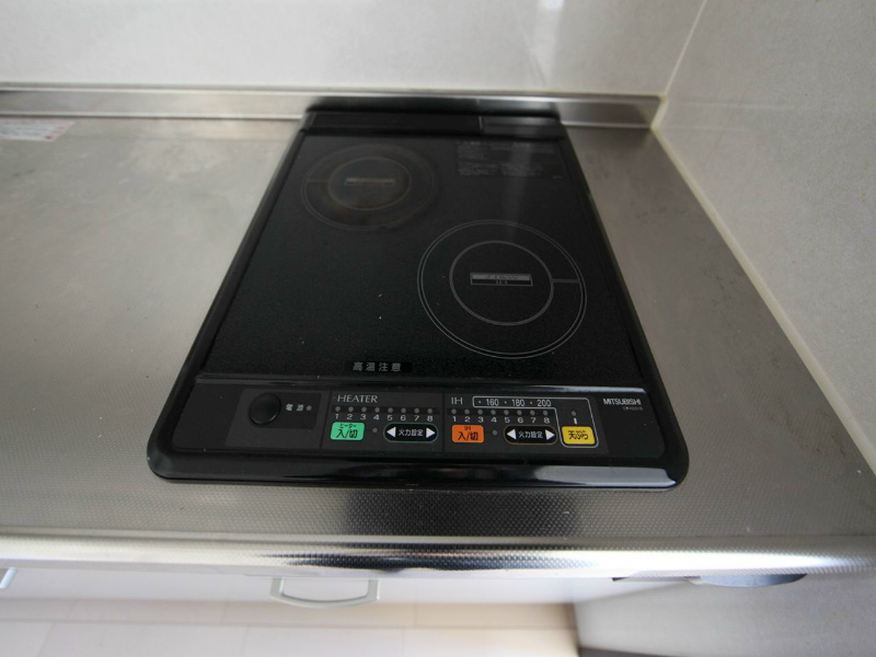 セントレイクセレブ徳川 システムキッチン（ＩＨ2口）冷蔵庫・レンジ等ご用意できます