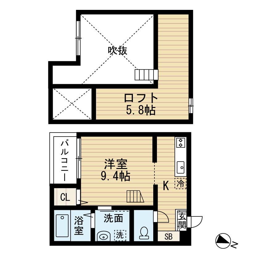 クローバー 間取図