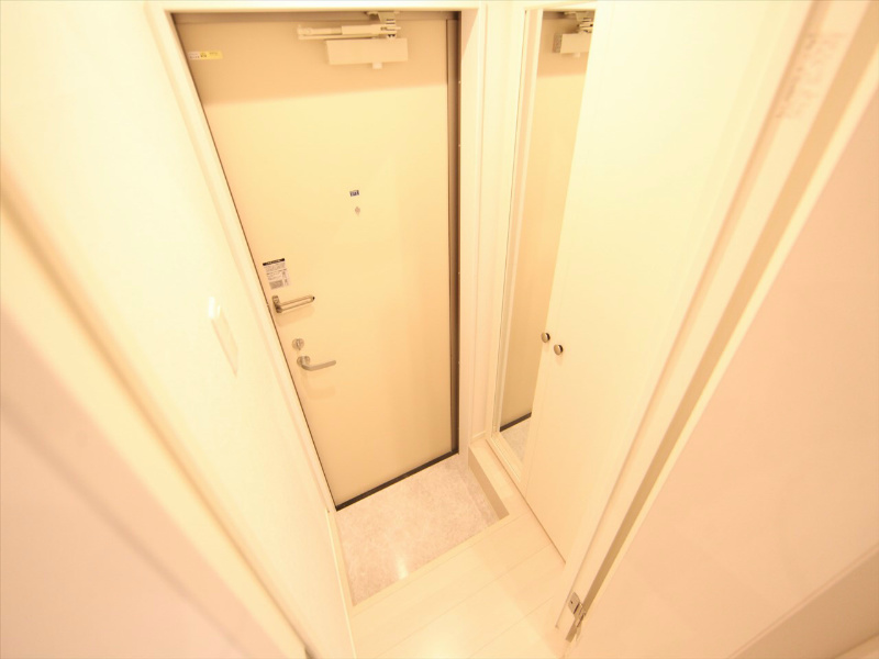 プロスペクト大宮 玄関　シューズボックス（姿鏡付き）