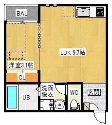 Ｇｒａｎｄｔｉｃエステート西高蔵 間取図