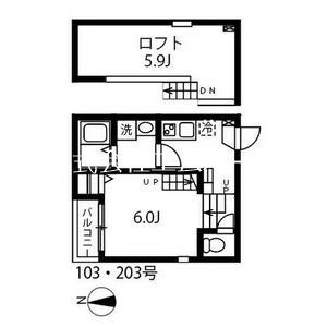 ハーモニーテラス松葉町Ⅱ 間取図