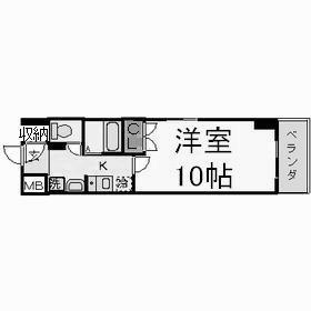 ルミナス新栄 間取図　家具家電ご用意できます