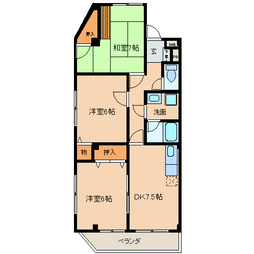 パーク小倉 間取り