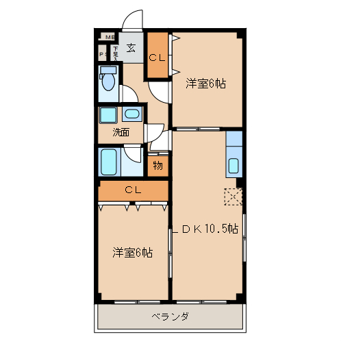 パーク小倉 間取り