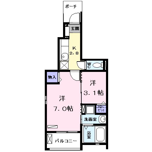 サンハイム和泉 間取り