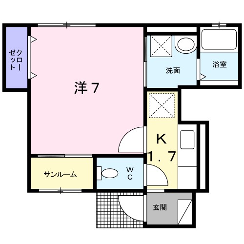 ジェルメ大喜新町 間取り