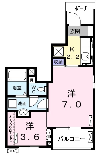 ブリッサ港西Ⅰ 間取り
