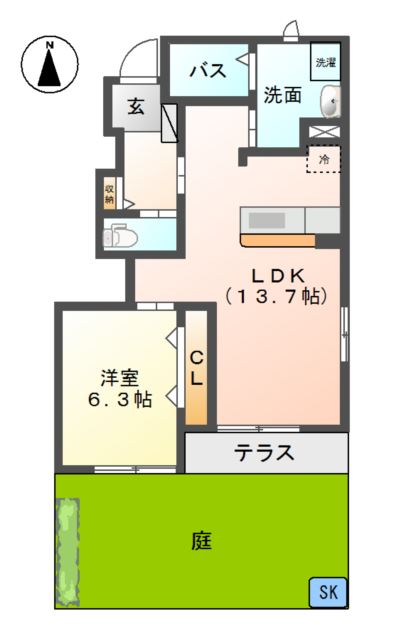 クリーク　メゾン 間取り