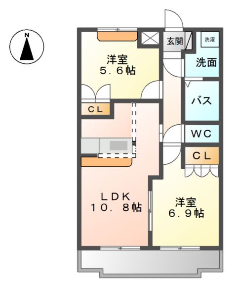 コンフォース西前田 間取り