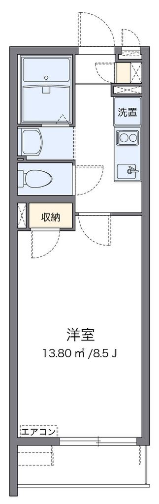クレイノ寅新田 代表的な間取のため実際の間取とは異なる場合があります