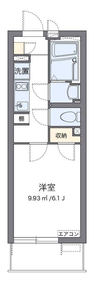 クレイノ太閤通 代表的な間取のため実際の間取とは異なる場合があります