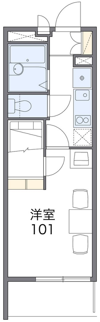 レオパレス平安 代表的な間取のため実際の間取とは異なる場合があります