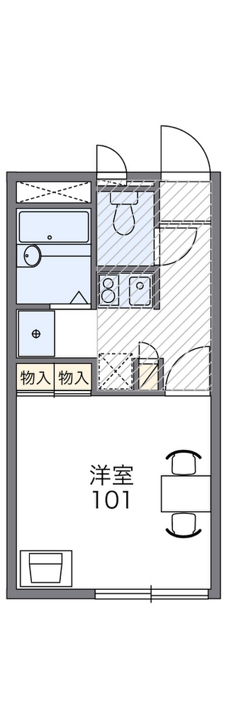 レオパレスイーグルＹ 代表的な間取のため実際の間取とは異なる場合があります