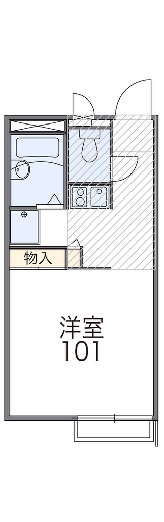 レオパレスマウント 代表的な間取のため実際の間取とは異なる場合があります