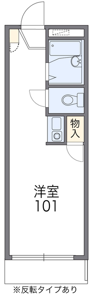 レオパレス高道 代表的な間取のため実際の間取とは異なる場合があります