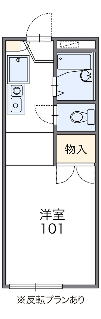 レオパレスエルドラド 代表的な間取のため実際の間取とは異なる場合があります