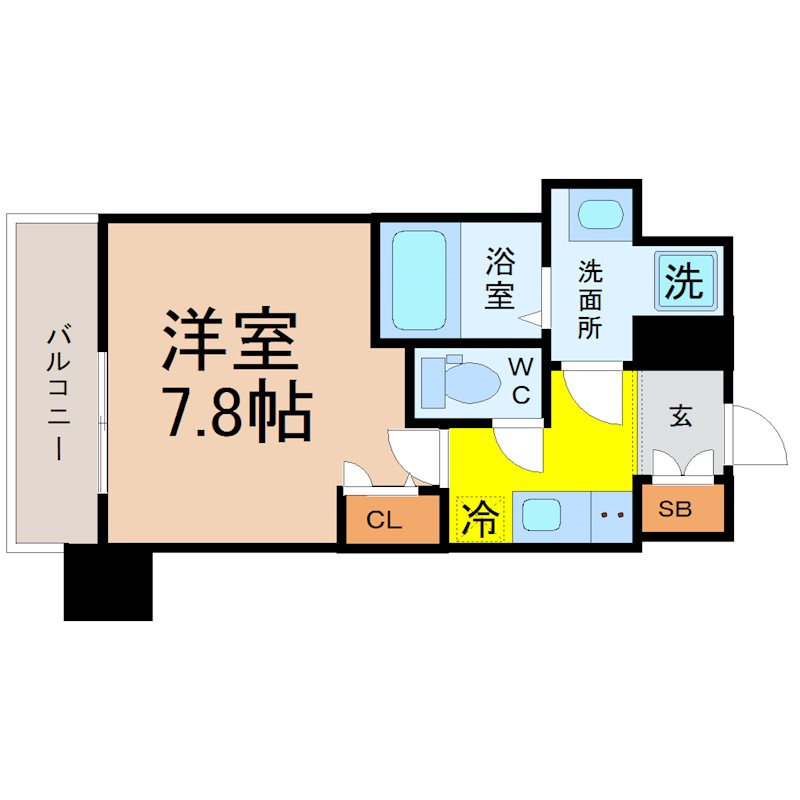 エスリード新栄テセラ 間取図