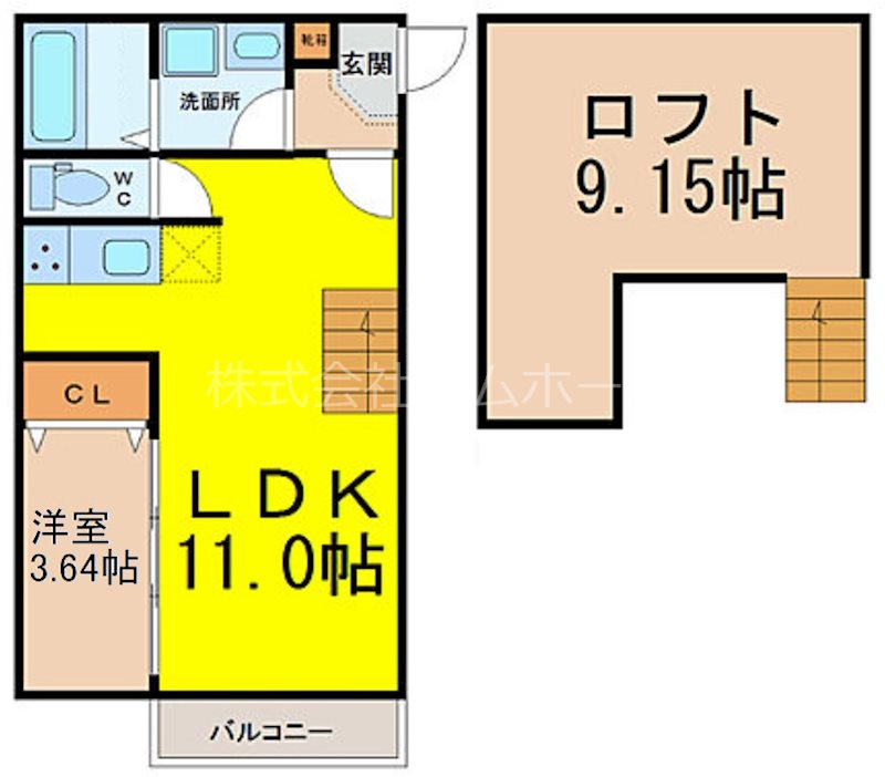 Ｃｒｅｏ八田壱番館 間取図　光インターネット無料　家具家電ご用意できます