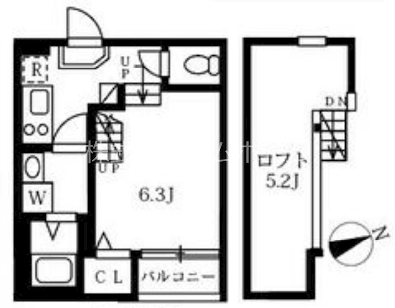 ハーモニーテラス八田Ⅱ 間取図