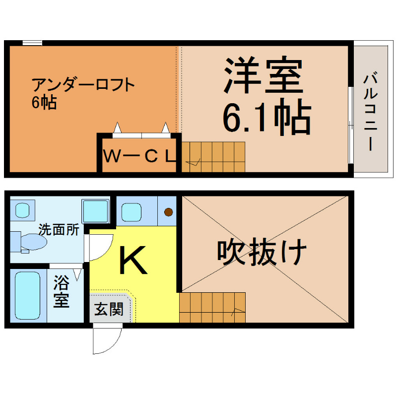 Ｇｒａｎｄｏｌｅ志賀本通Ⅱ（グランドール志賀本通Ⅱ） 間取図