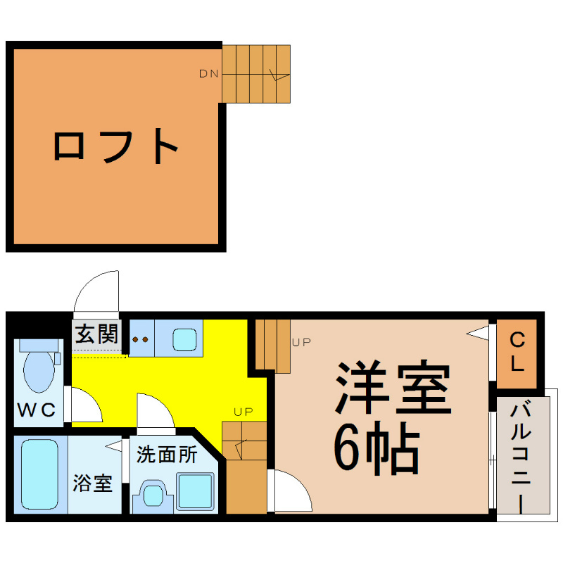 Creo荒子壱番館（クレオ荒子壱番館） 光インターネット無料システムキッチン　家具家電ご用意できます
