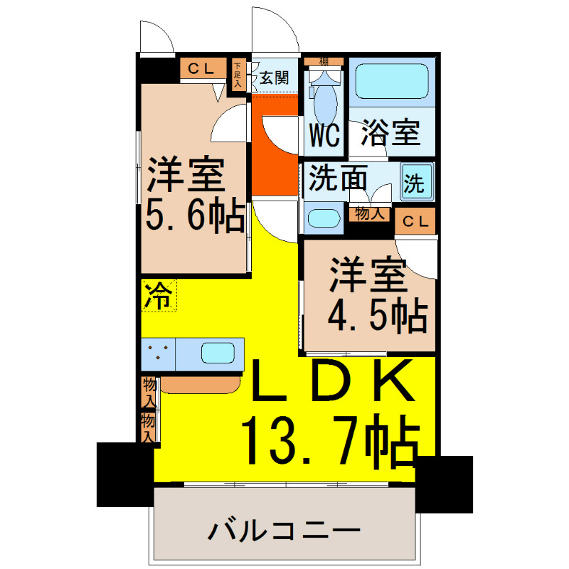 プレサンスロジェ上前津駅前 間取り　分譲賃貸マンション