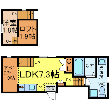 ｓｈａｍｒｏｃｋ（シャムロック） 間取図