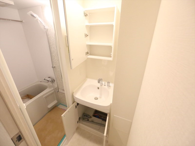 エスリード大須プレシア 脱衣所　独立洗面台（シャンプードレッサー付）収納スペース有