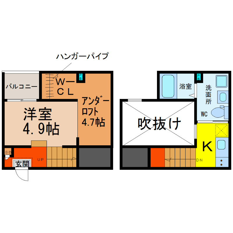 ヴァンベール元郷 間取図
