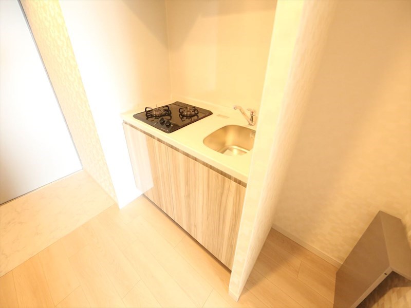 Ｓ－ＲＥＳＩＤＥＮＣＥ金山ＷＥＳＴ システムキッチン（ガス2口コンロ付）