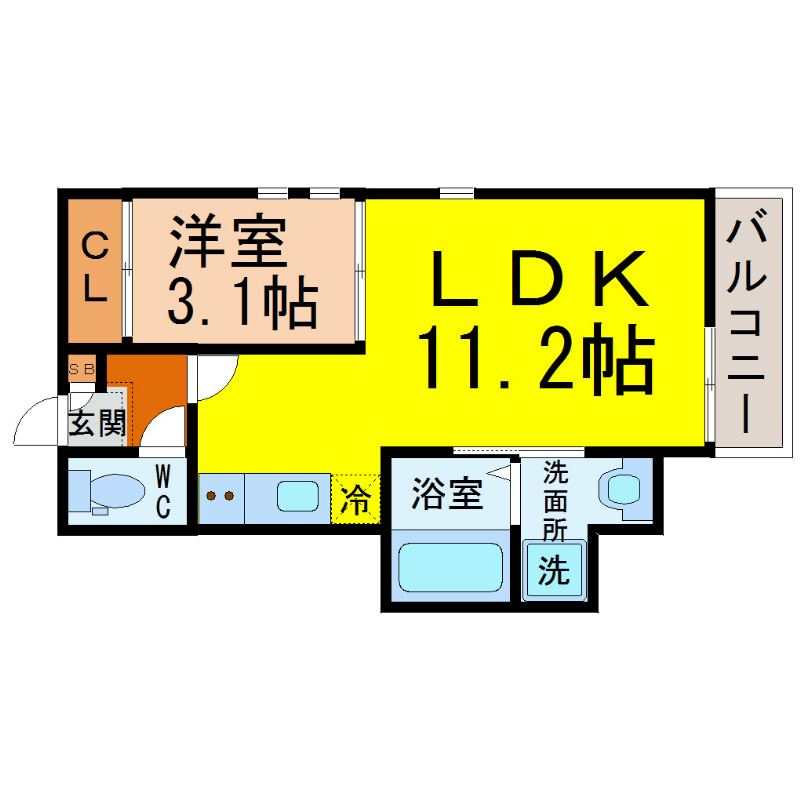 ＧＲＡＮＤＴＩＣ神宮南 間取図