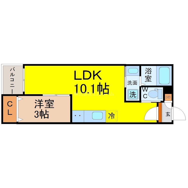 Warren nakashiotaⅠ 間取図
