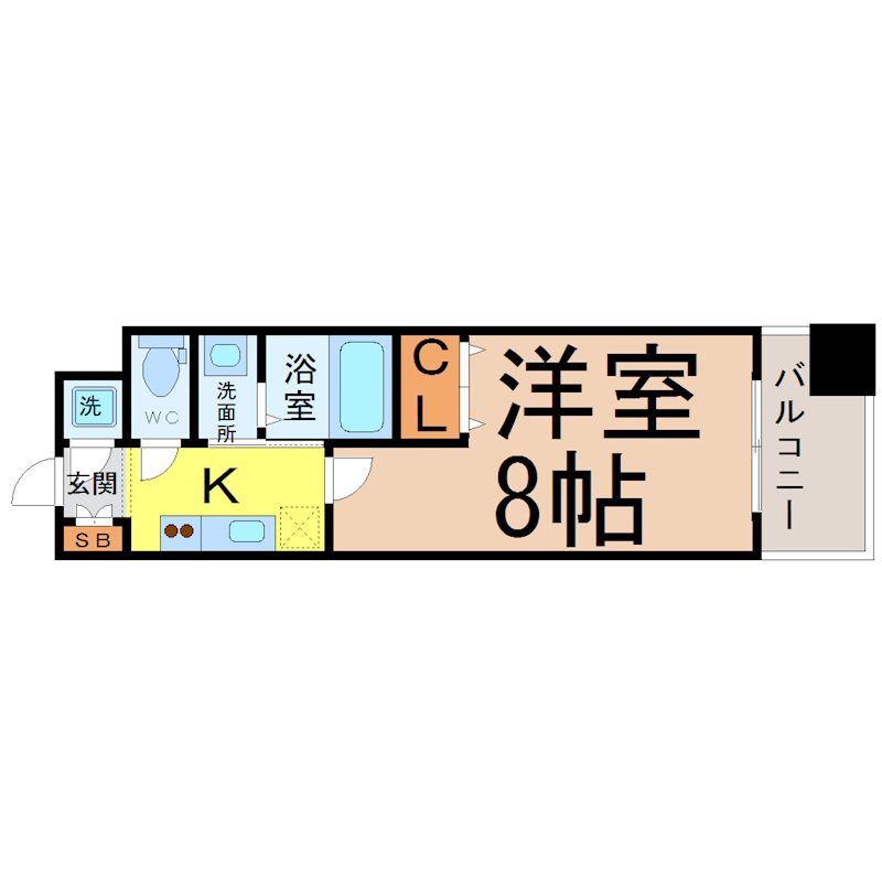 カスタリア名駅南 間取図