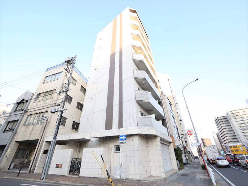 サンドリヨン 外観　オートロック付　外壁タイル張り