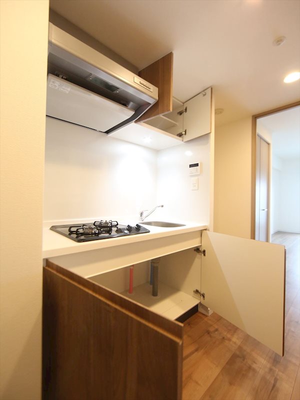 S-RESIDENCE山王 システムキッチン（ガス2口コンロ付）