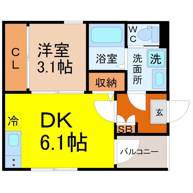 ハーモニーテラス水切町Ⅰ 間取図