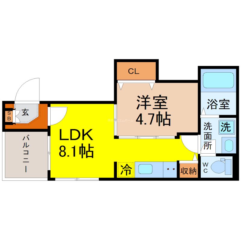 エイト2 間取図