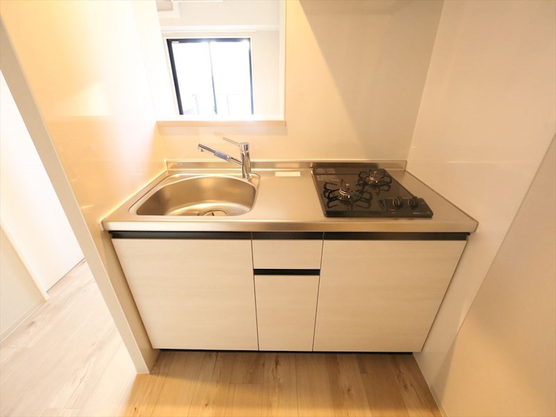 The 9th Residence Sakae Side システムキッチン（ガス2口コンロ付）カウンターキッチン