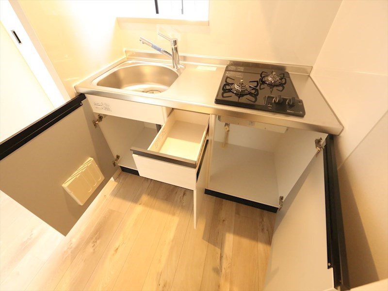 The 9th Residence Sakae Side システムキッチン（ガス2口コンロ付）カウンターキッチン