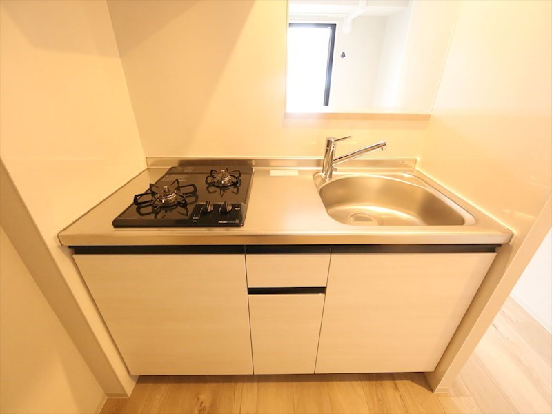 The 9th Residence Sakae Side システムキッチン（ガス2口コンロ付）カウンターキッチン